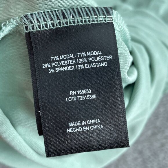 32 Degrees Cool Womens V-Neck Modal Blend Top M Mint NWT 0235 - Picture 4 of 8